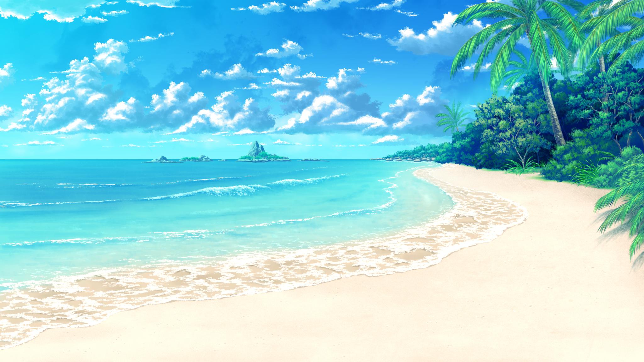 beach background for computer