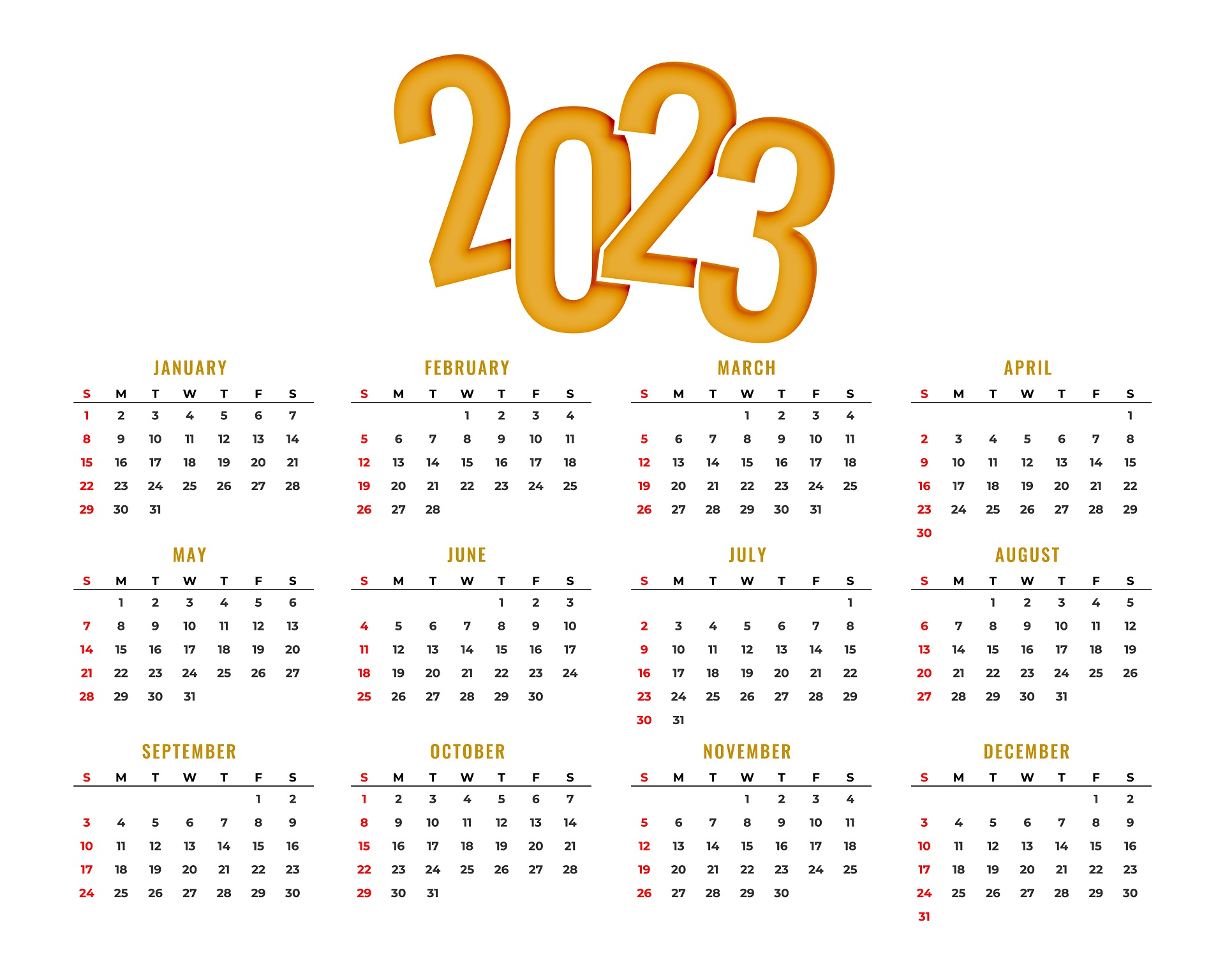 free printable calendar 2023
