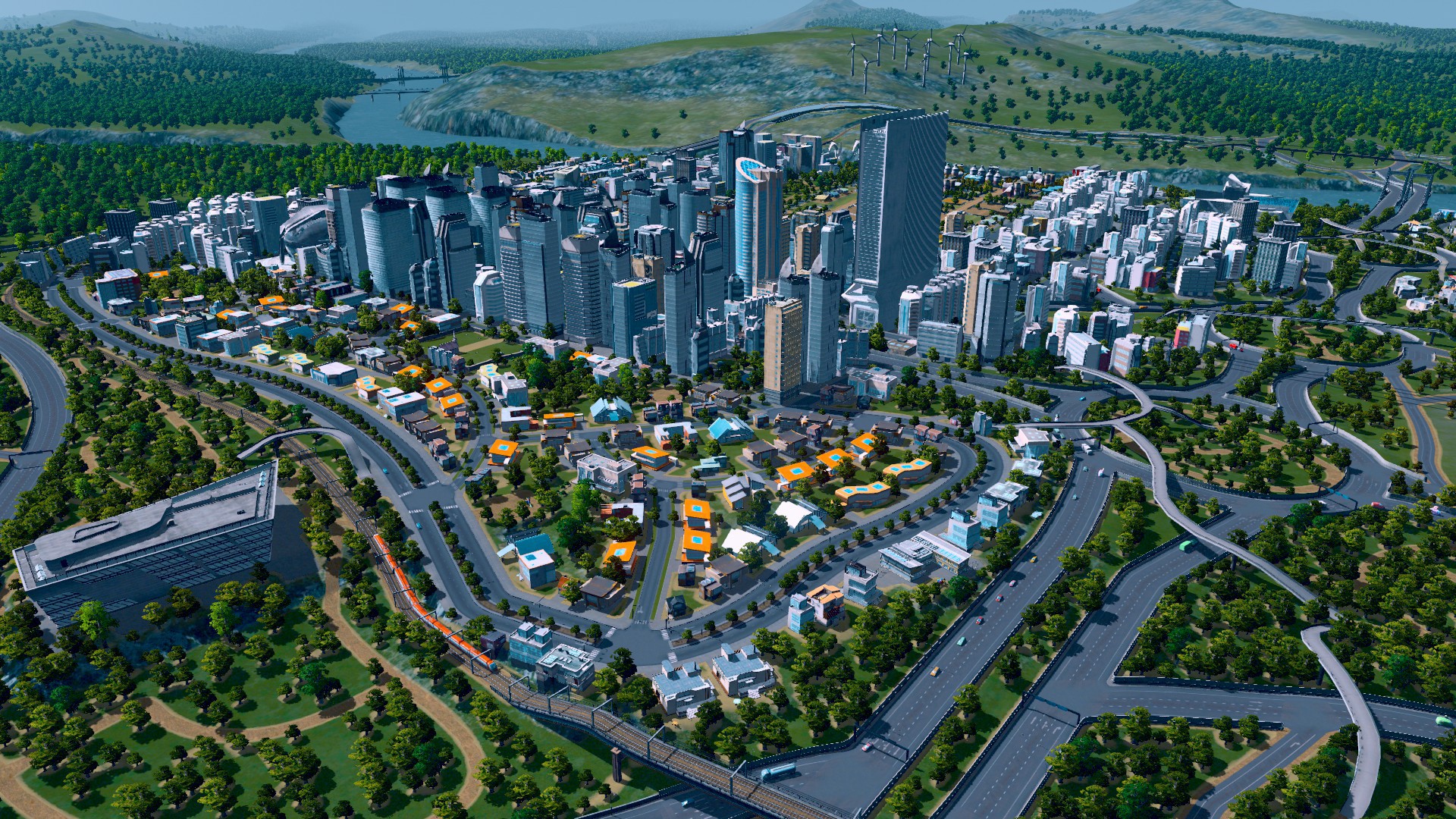 cities skylines wallpaper 1080p