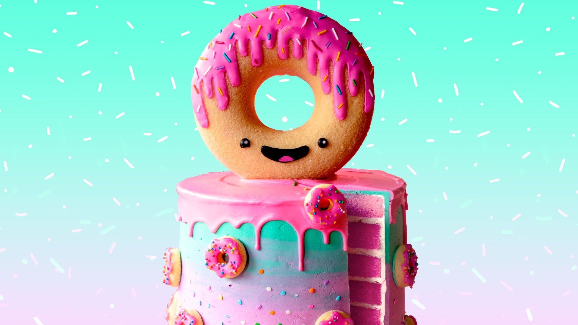 pictures of donut cakes