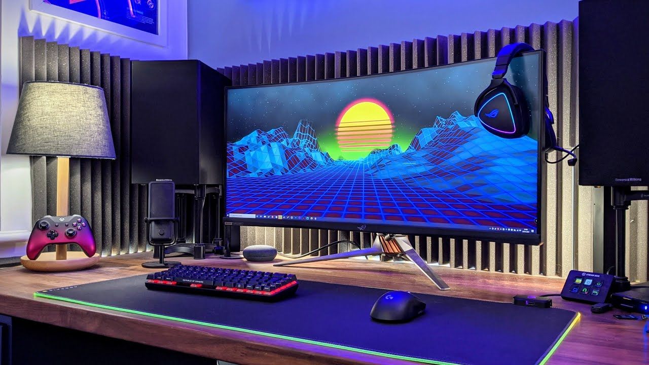 gaming setup wallpaper 4k