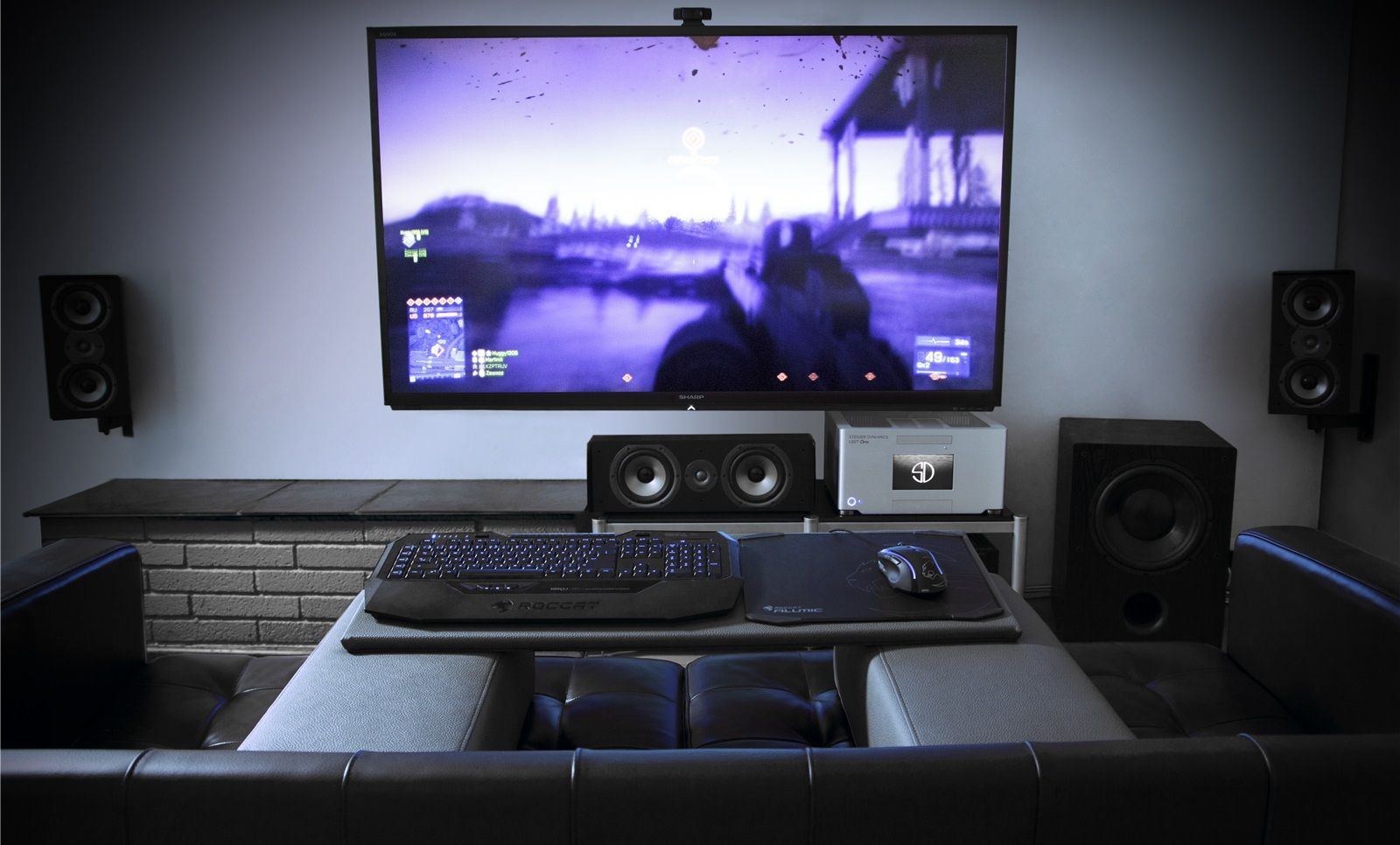 gaming setup wallpaper and music