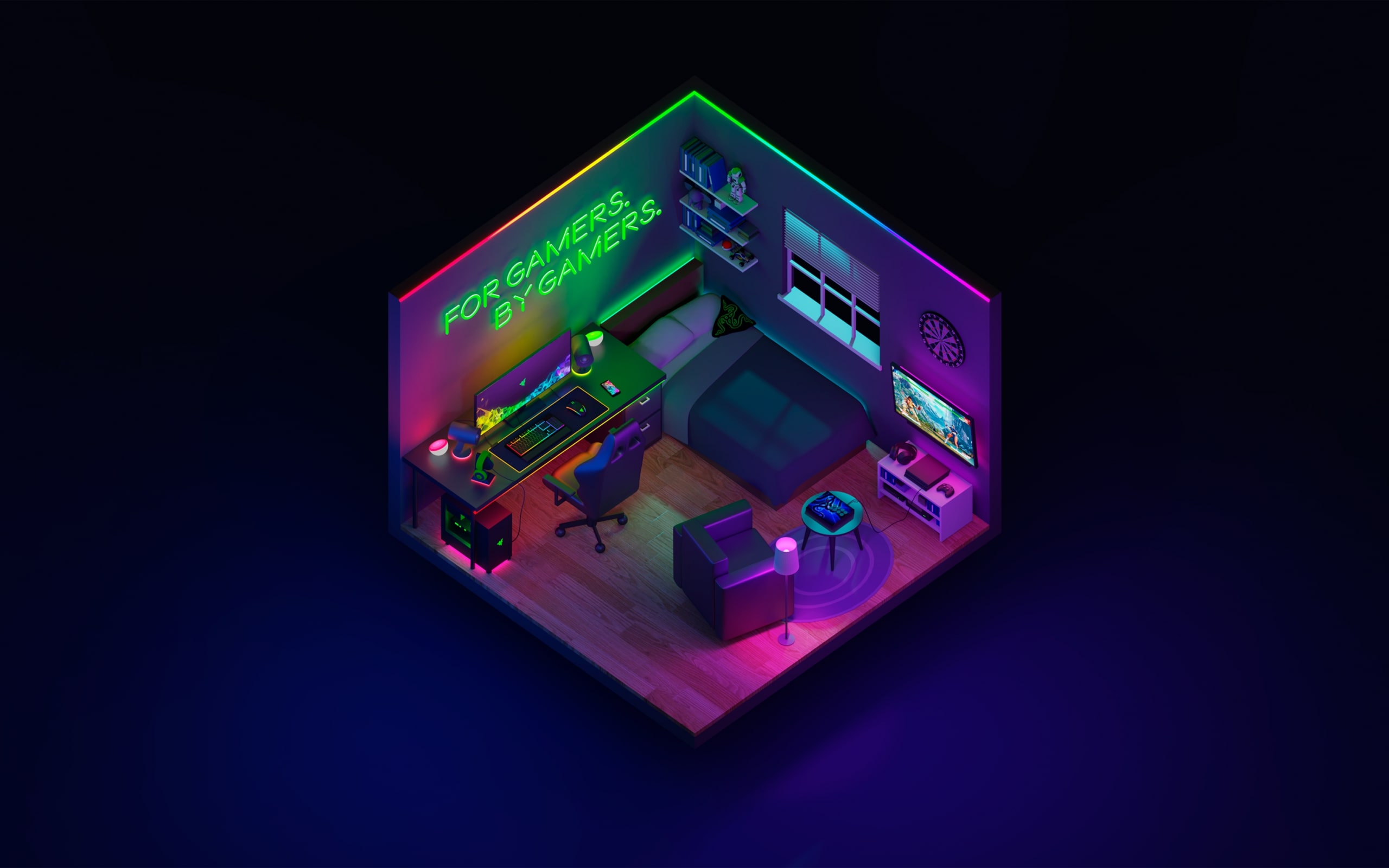 gaming setup wallpaper group