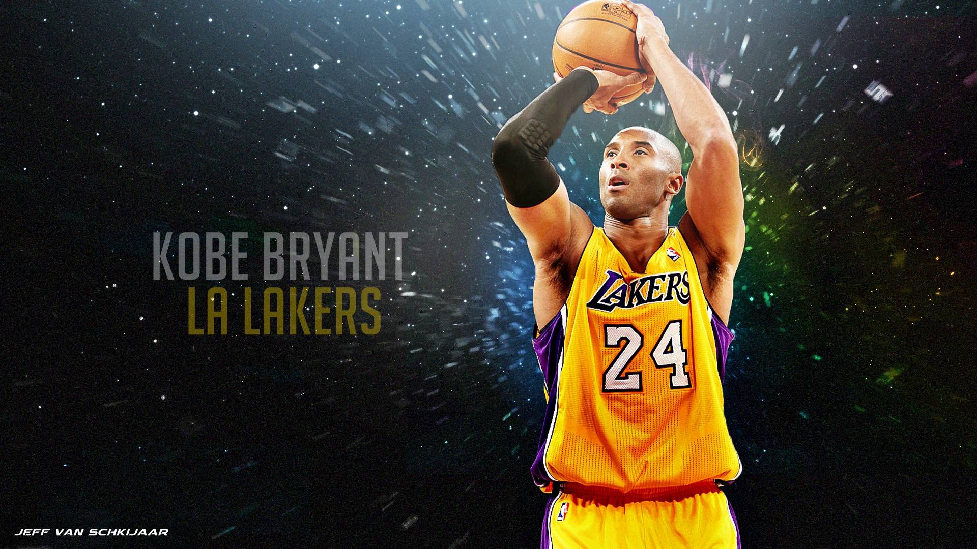 Download Kobe Bryant Pointing Cool Basketball Iphone Wallpaper