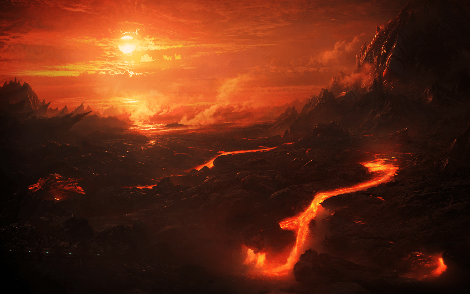 red lava wallpapers