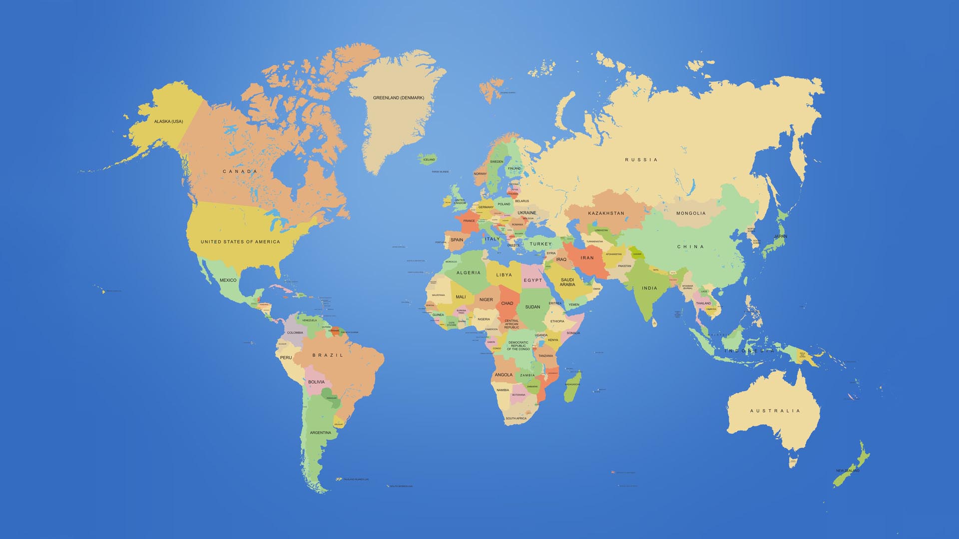 world map desktop wall paper