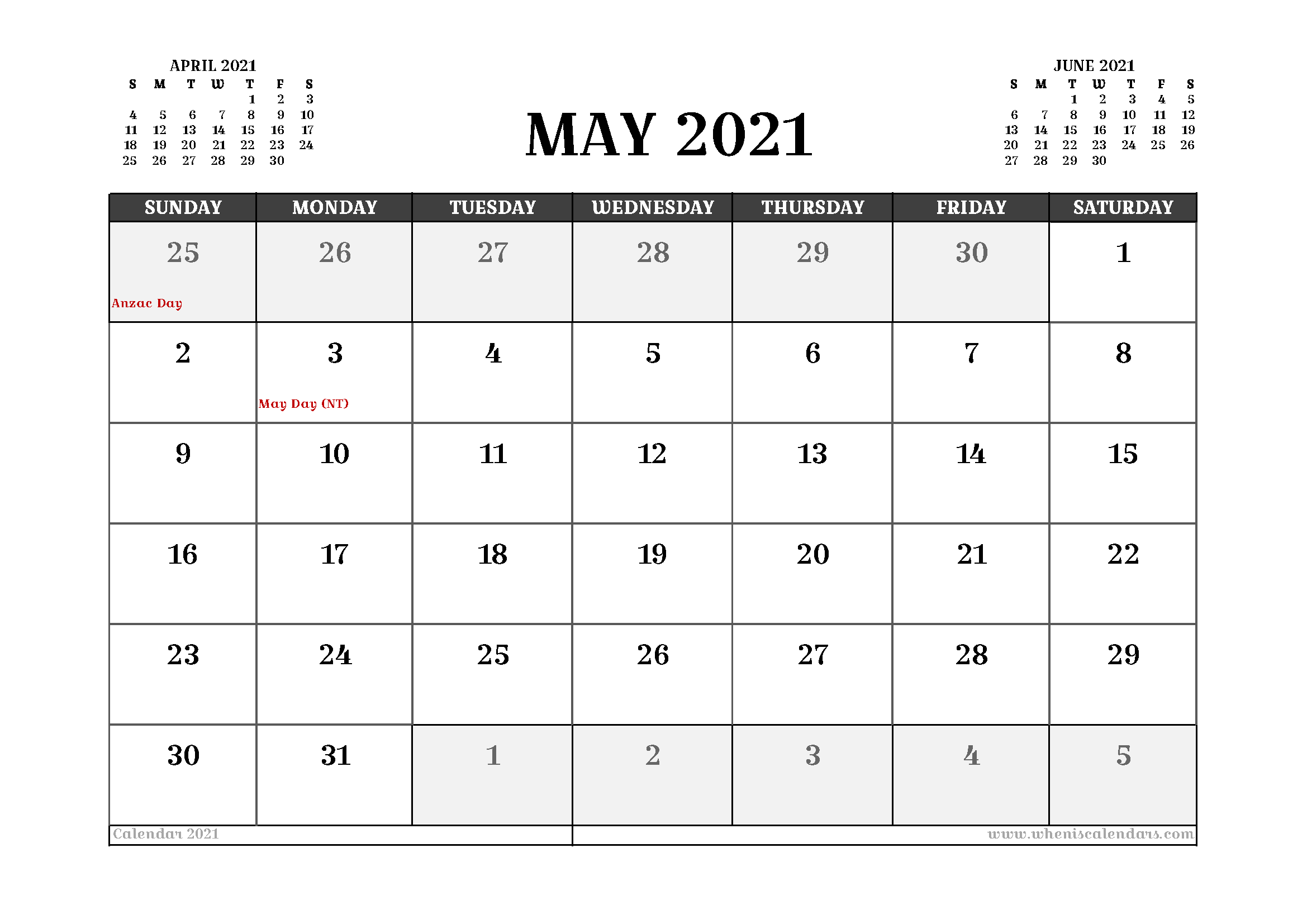 may 2021 calendar aesthetic