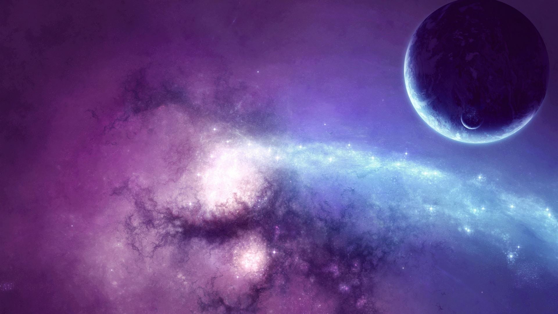 purple nebula wallpaper