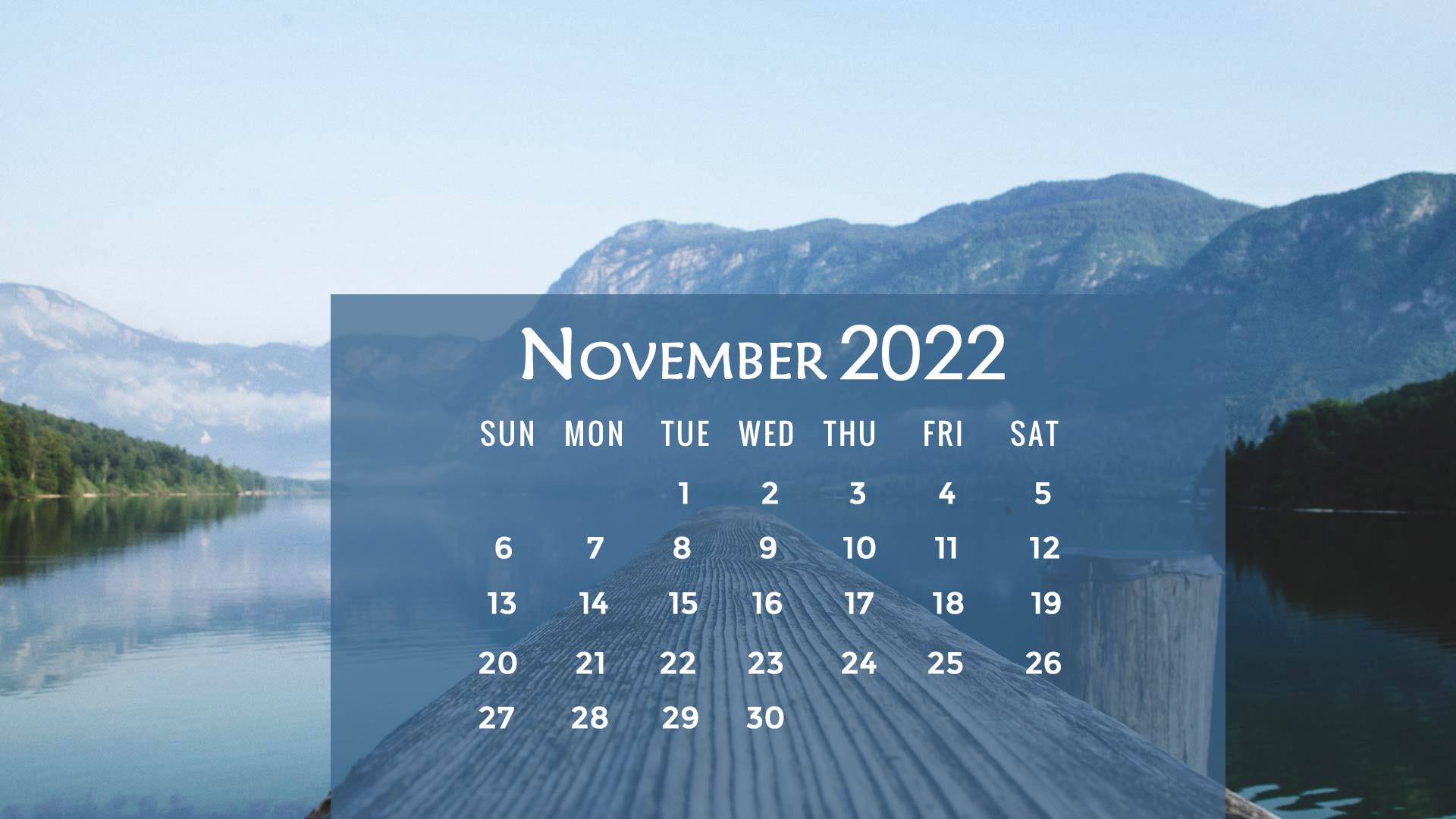 november 2022 calendar wallpaper aspen