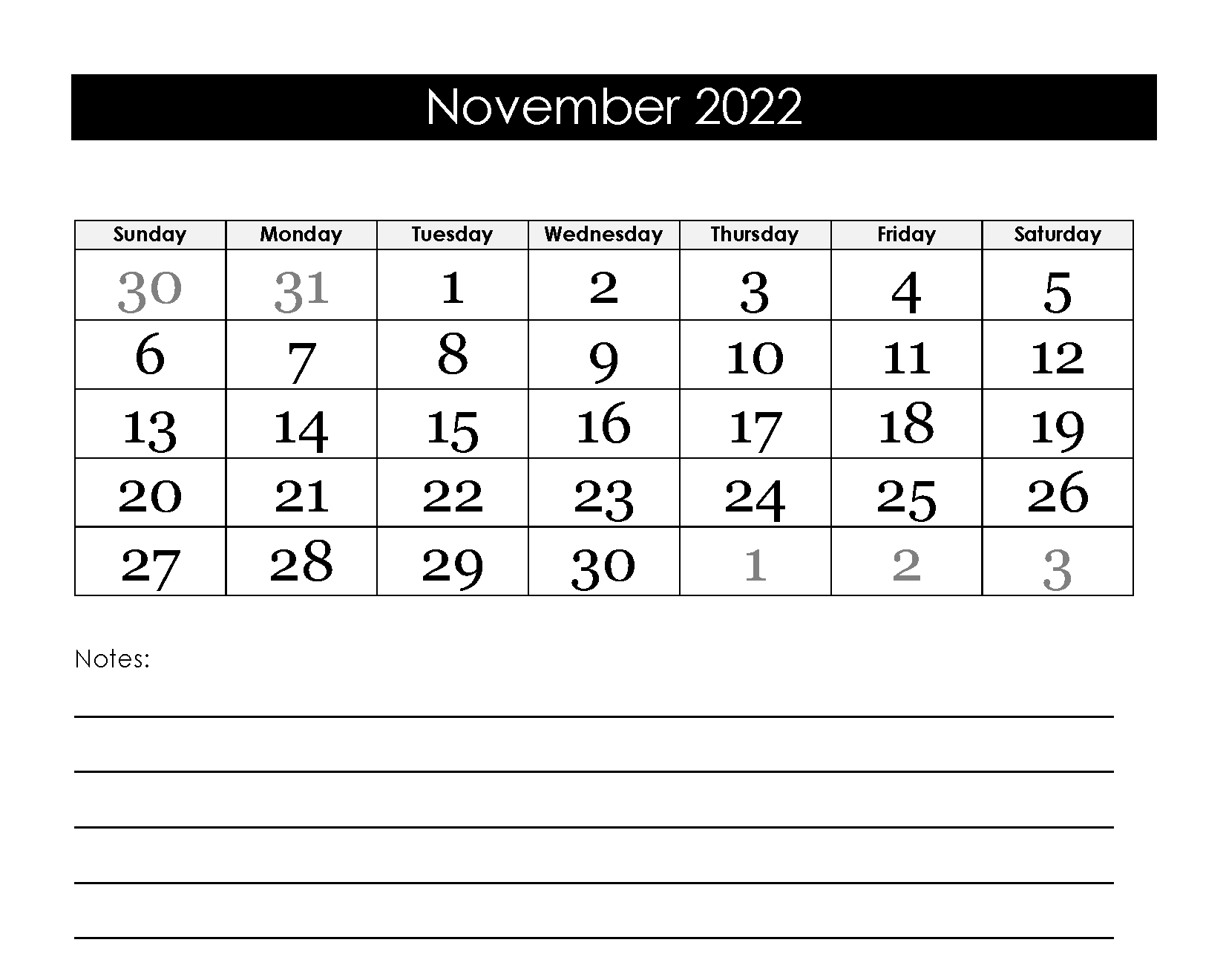 november 2022 calendar wallpaper blank