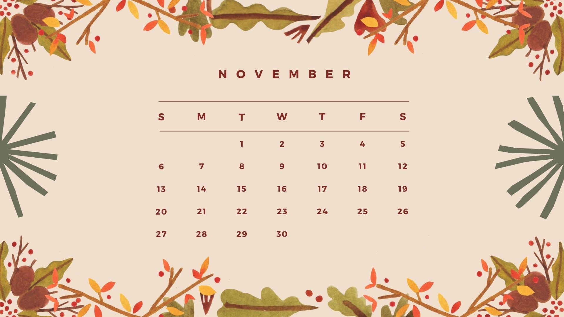 november 2022 calendar wallpaper images