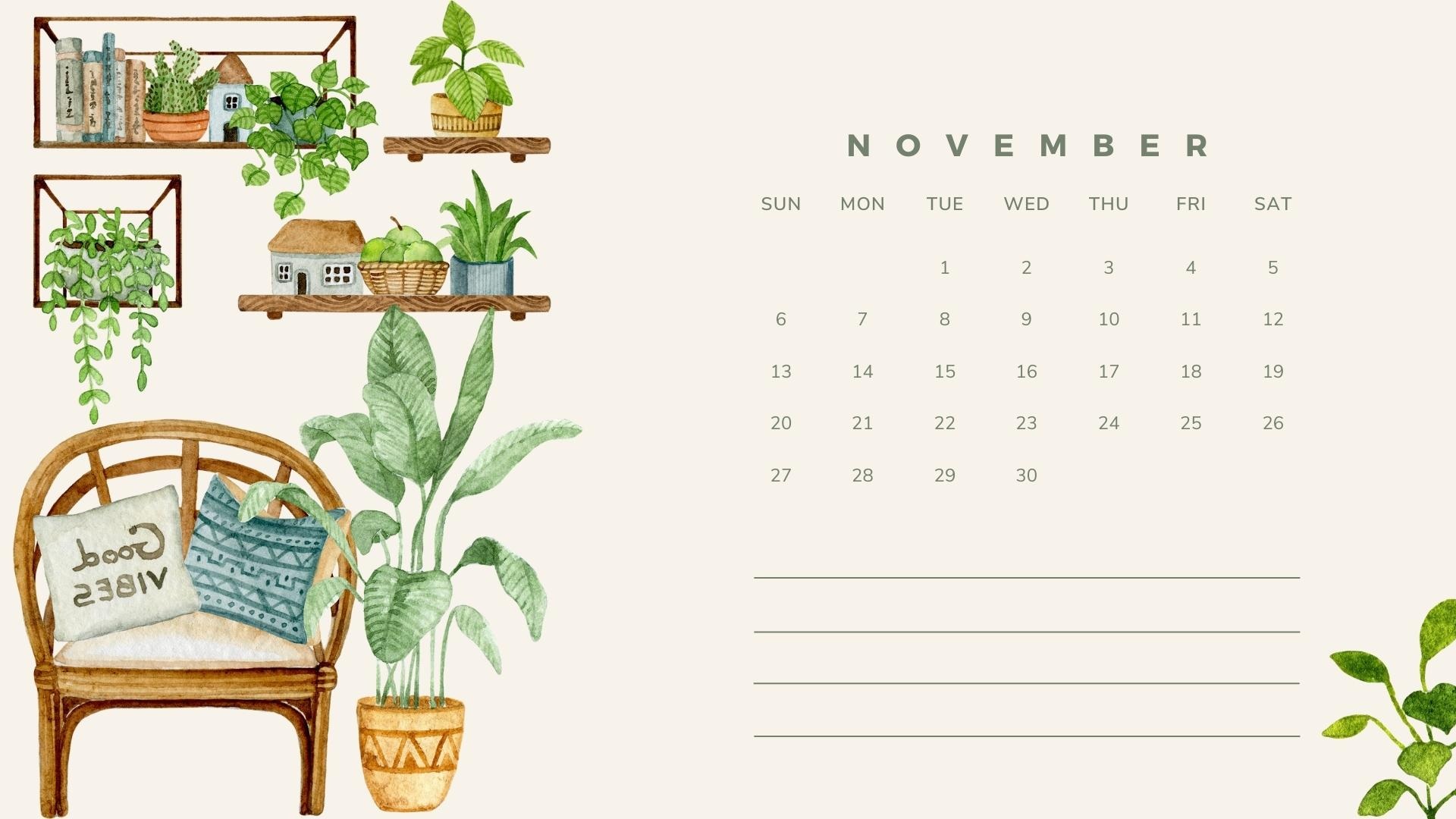 november 2022 calendar wallpaper for pc