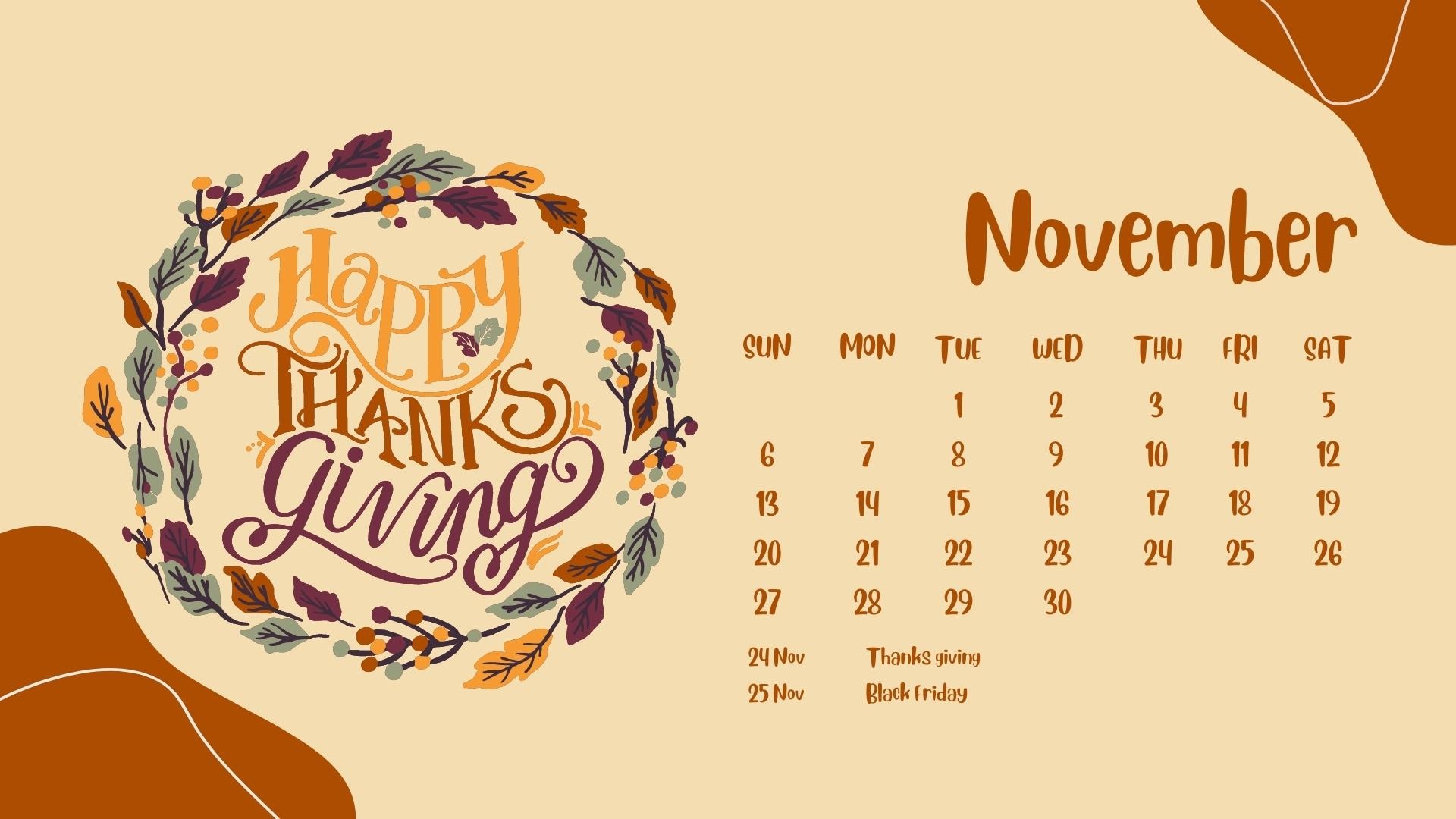 november 2022 calendar with holidays printable