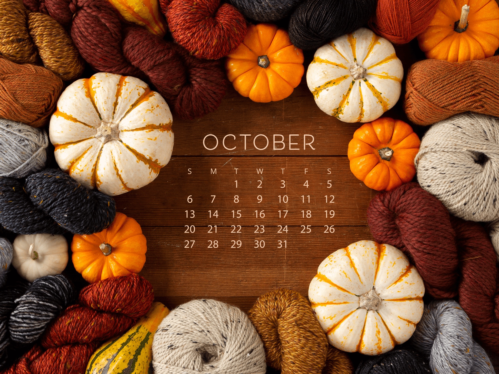 october calendar wallpaper free