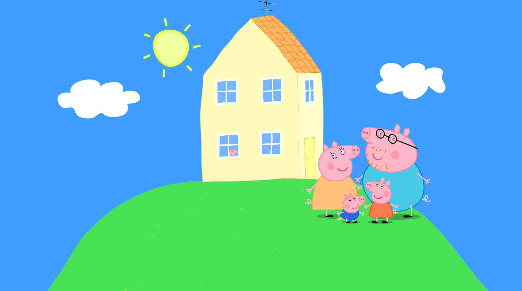 peppa pig house wallpaper scary