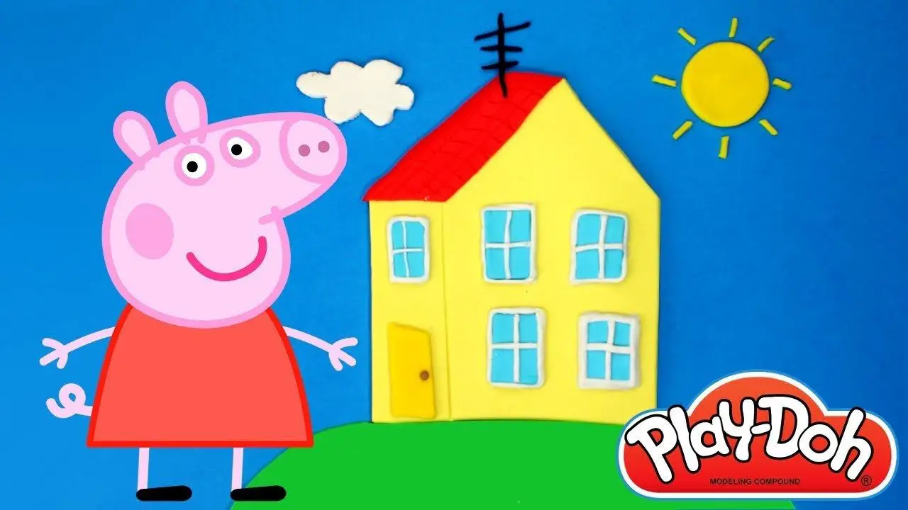 images of peppa pig house wallpaper