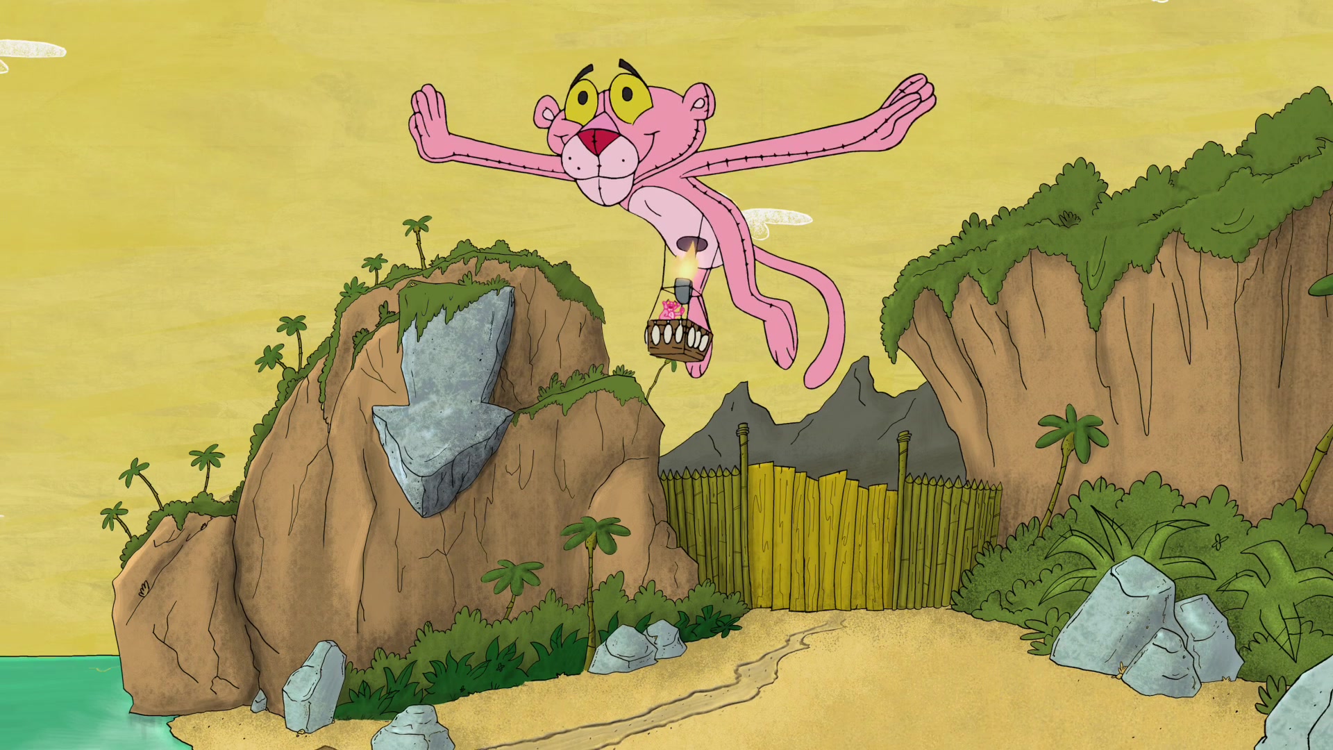 the pink panther cartoon wallpaper