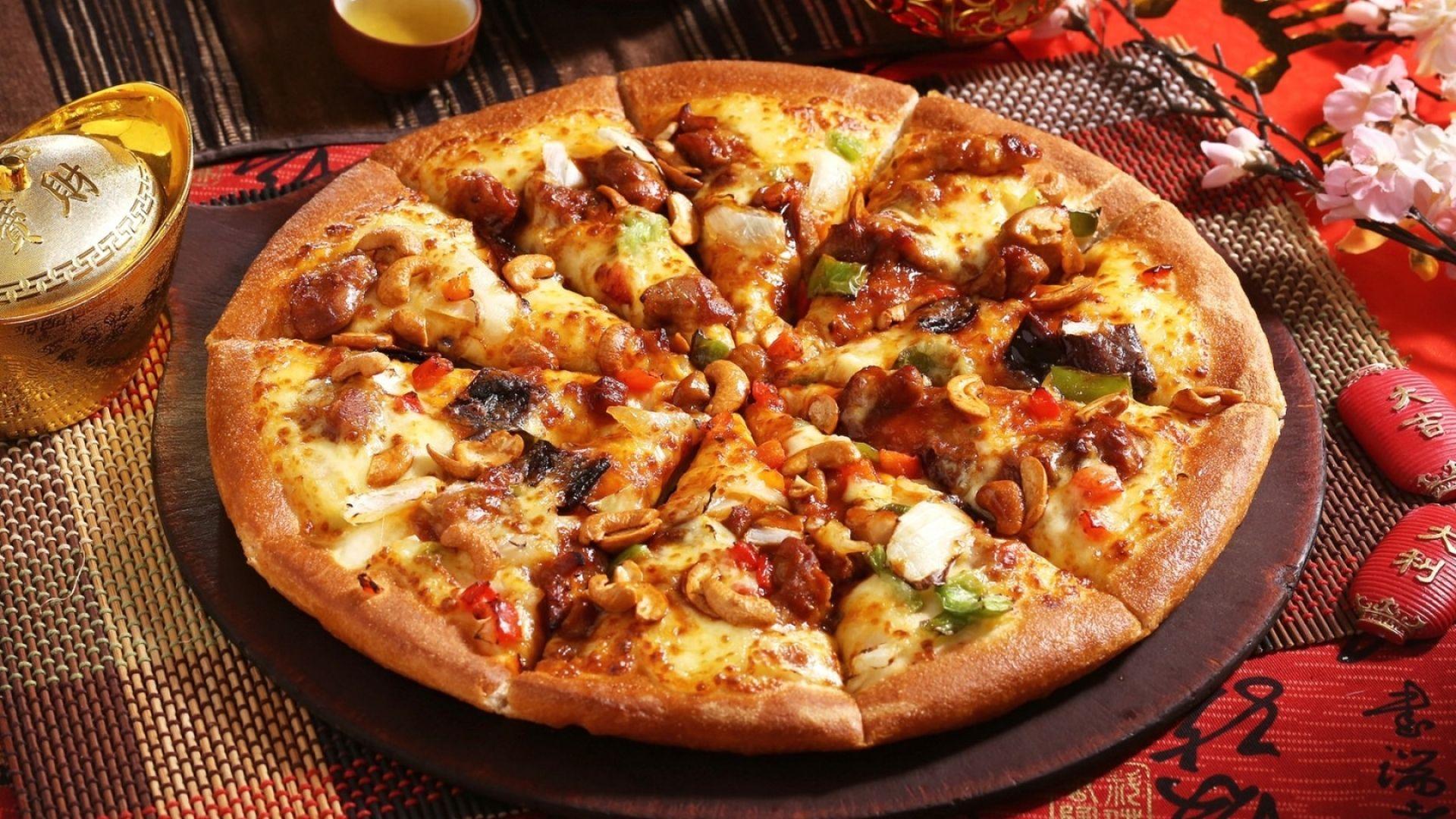 pizza top view png