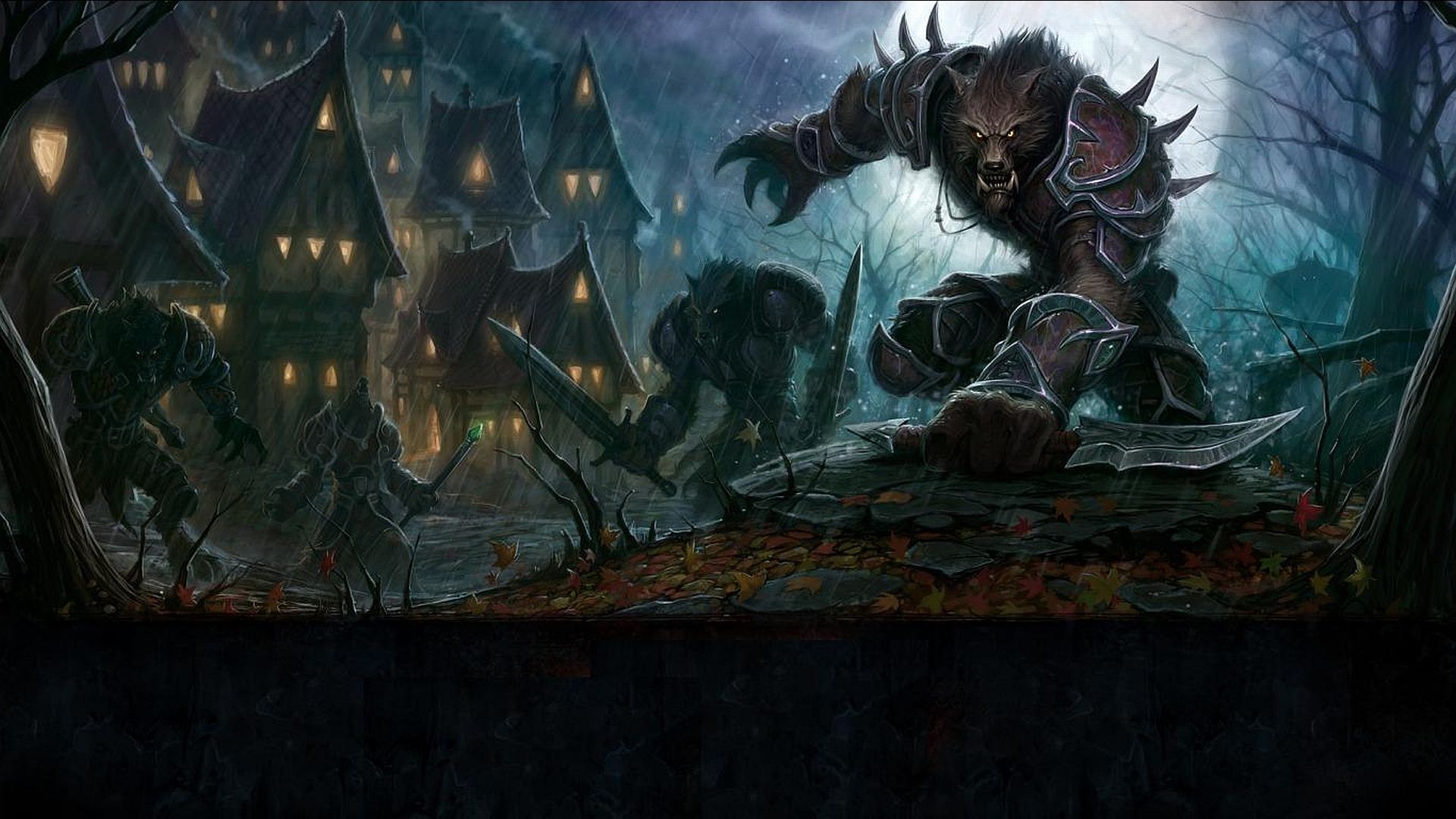 scary werewolf wallpaper