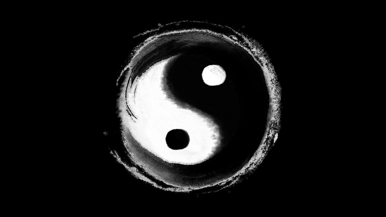 yin yang symbol wallpaper