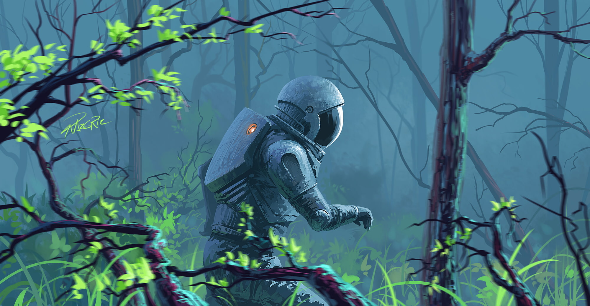 lonely astronaut wallpaper