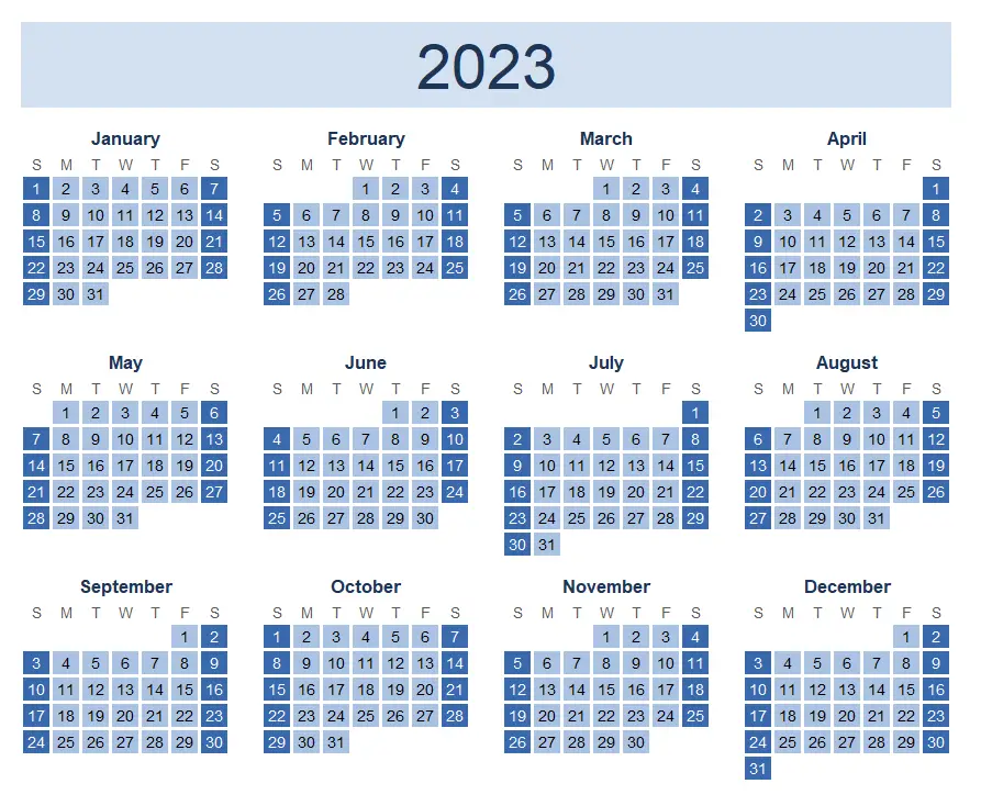 2022 and 2023 calendar wallpaper