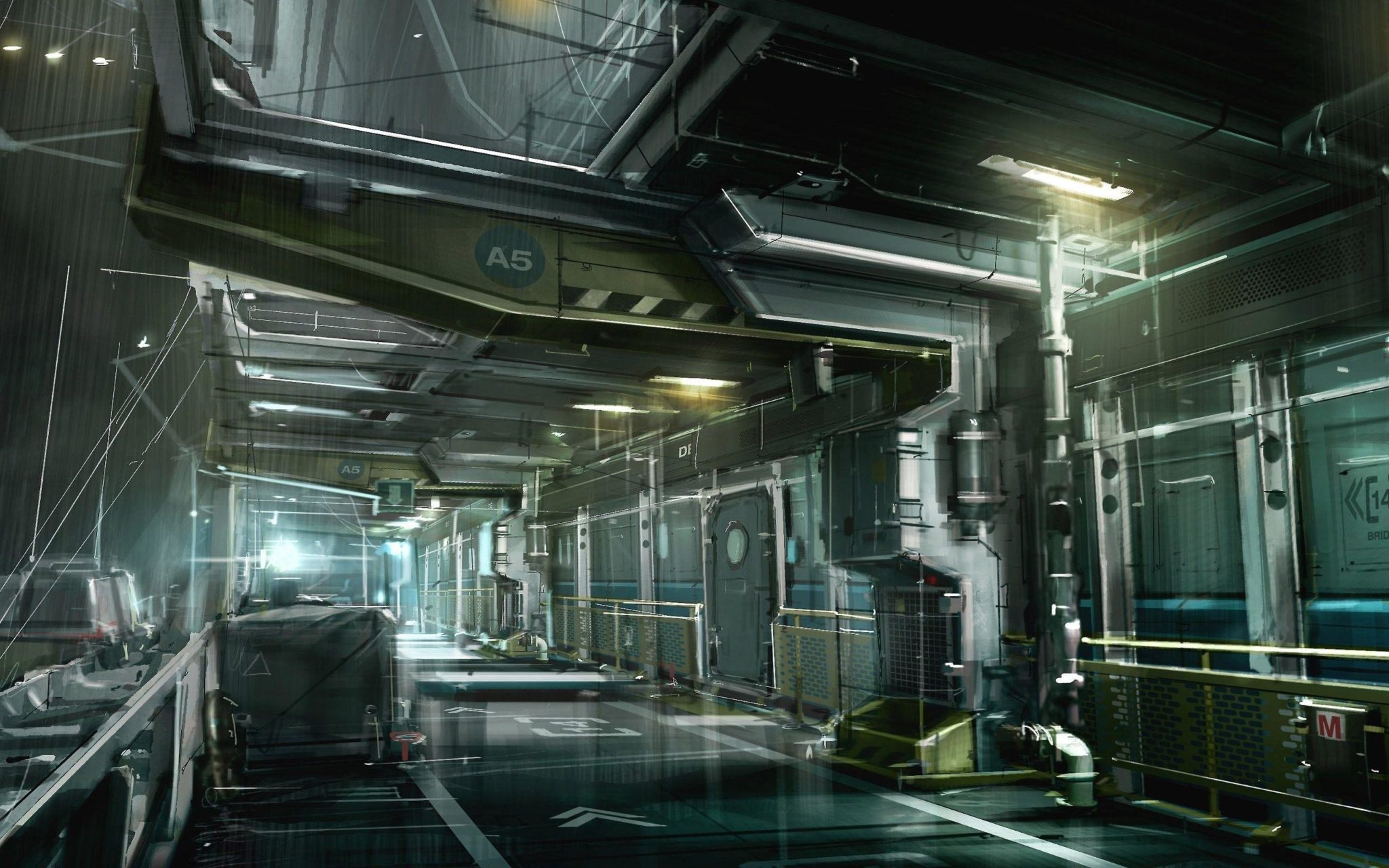 Sci-Fi Cyberpunk лаборатория